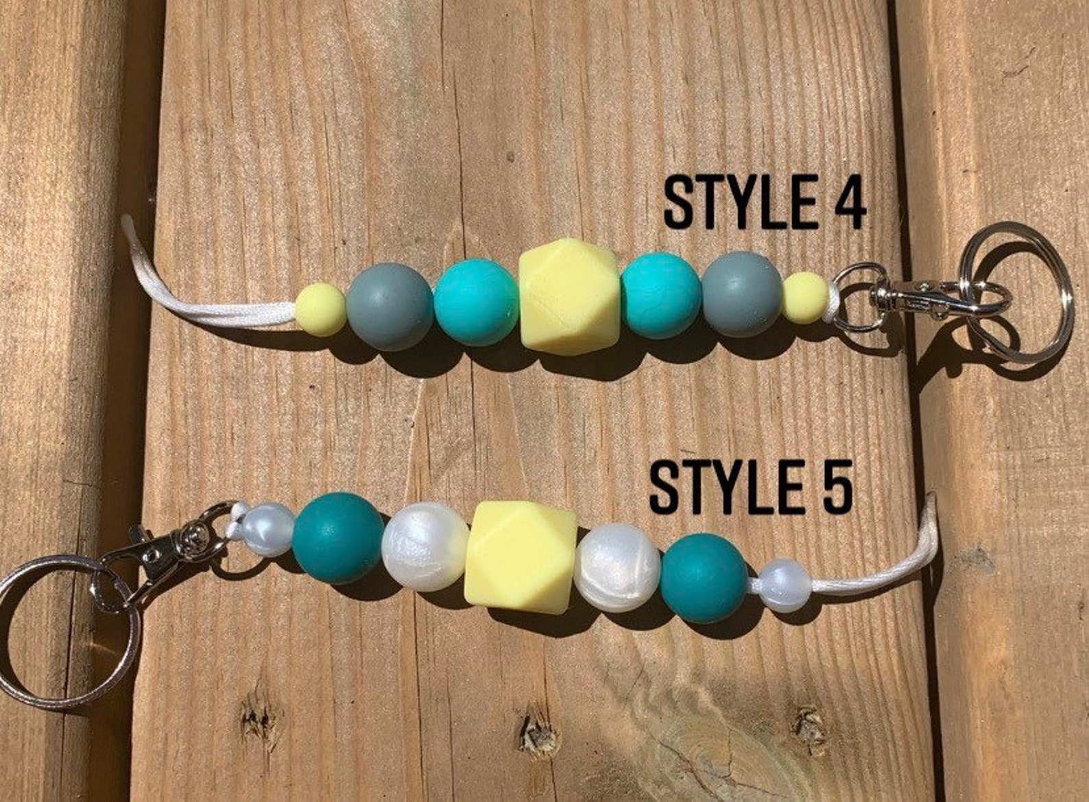 Silicone Bead Keychain & Lanyards Etsy