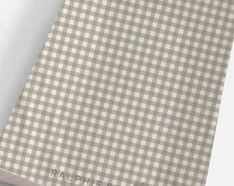 Gingham Sage Anti Roll Wedge Baby Changing Mat
