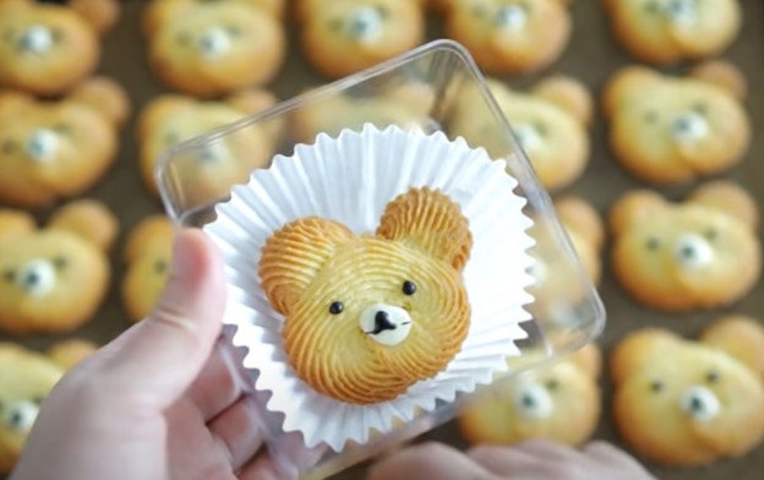 Teddy Bear Butter Cookies Etsy