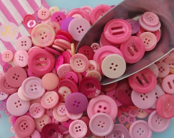 400 Small Pink Buttons 1/2 to 5/8 Bulk Lot Lot 270 400 Small Pink Buttons 1/2 to 5/8 Bulk Lot Lot 270