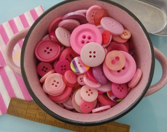 400 Small Pink Buttons 1/2 to 5/8 Bulk Lot Lot 270 400 Small Pink Buttons 1/2 to 5/8 Bulk Lot Lot 270