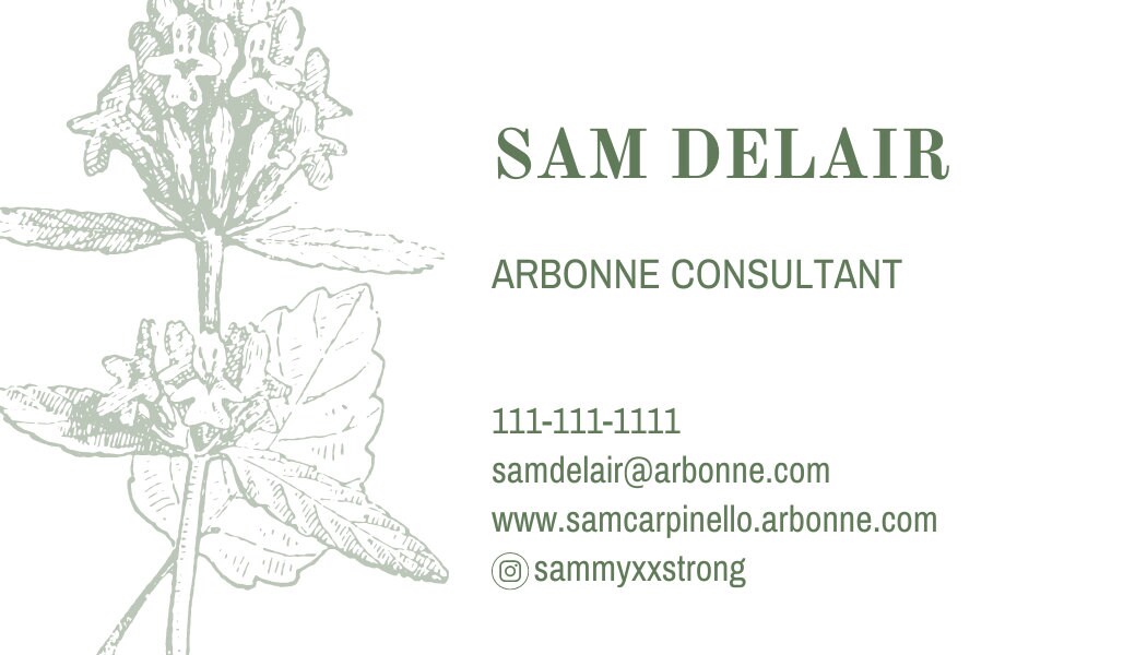 Editable Arbonne Business Cards, Instant Download Arbonne Cards ...