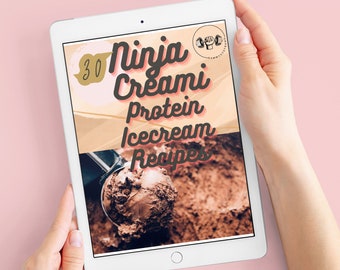 30 ricette di gelato proteico Ninja Creami, ricette Ninja creami, ebook ninja creami, gelato proteico, piani pasto salutari, libro di ricette