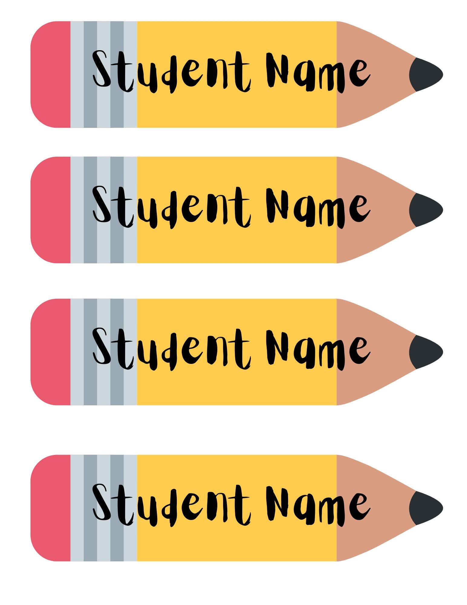 pencil-student-name-tags-student-desk-label-cards-name-tags-desk-tags-editable-classroom-decor-etsy