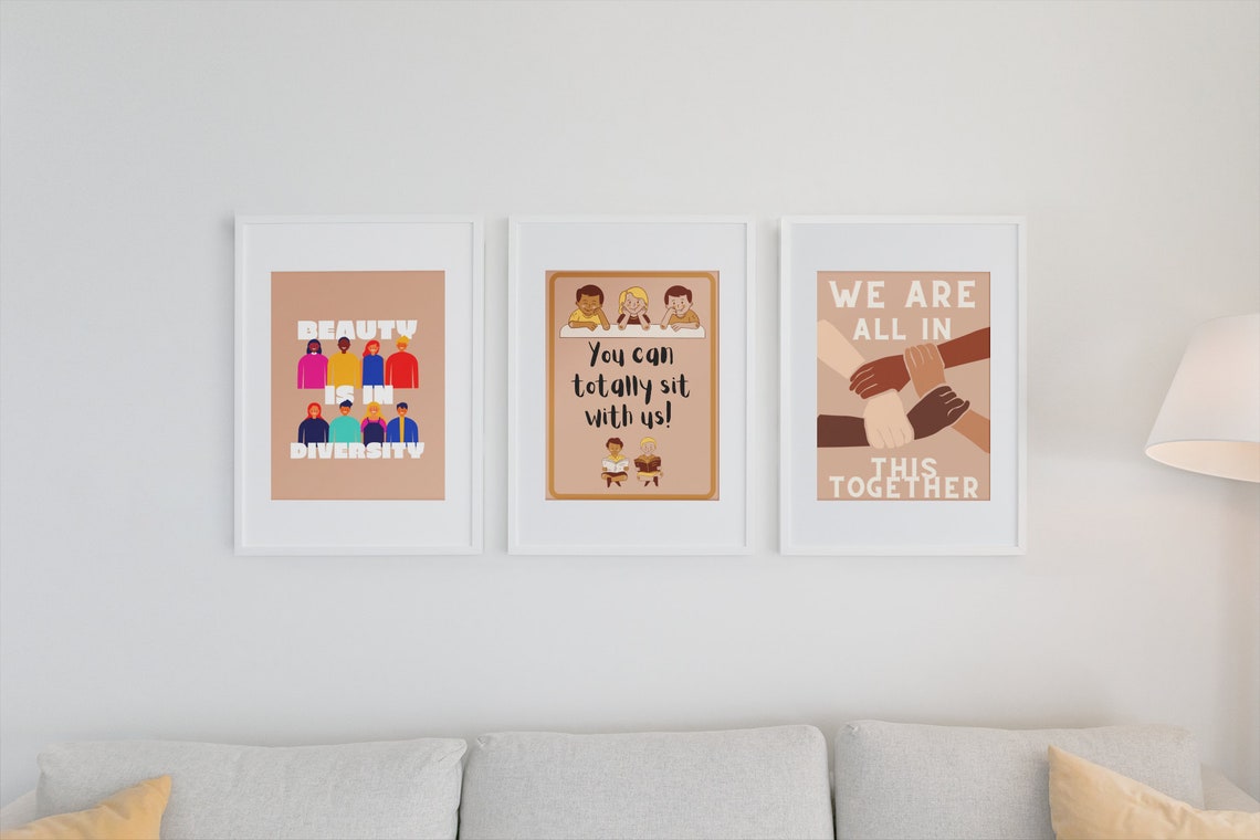 20 Diversity Posters, Equality Posters, Inclusion Posters, Classroom ...