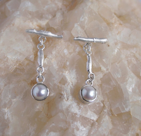 Boucles D'oreilles Artisanales Bâtonnets En Argent 925 - Dormeuses - Neuf Sans Emballage