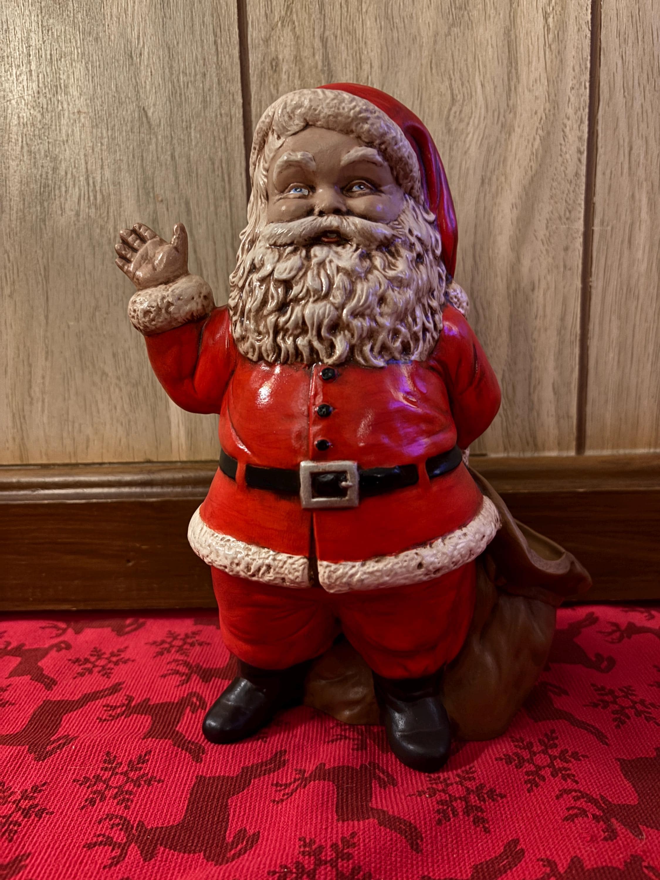 Vintage Santa Claus Candy Dish - Etsy