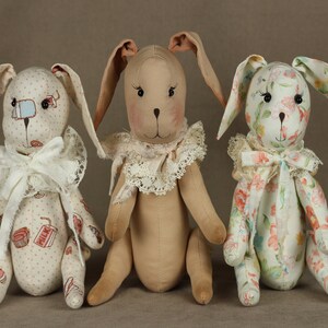 Little bunny, Painted rabbit, Bunny toy, Rabbit doll, Gift for baby