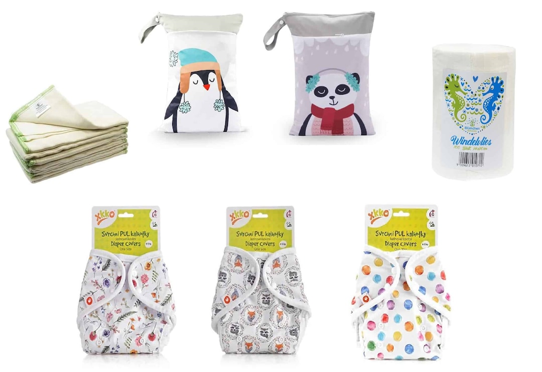 Cloth Diapers Test Package Starter Set Super Many Combinations Etsy