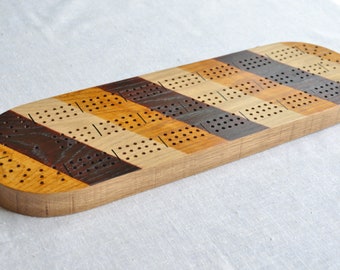 Striped Cribbage Board