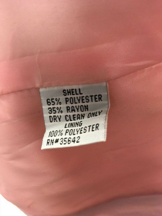 Vintage Morgan Miller Suit Jacket Size 12 Pink Cu… - image 4