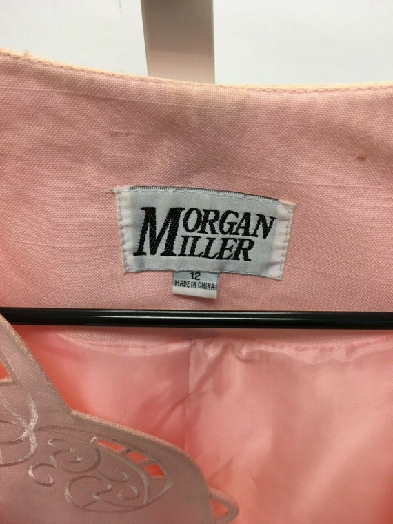 Vintage Morgan Miller Suit Jacket Size 12 Pink Cu… - image 3