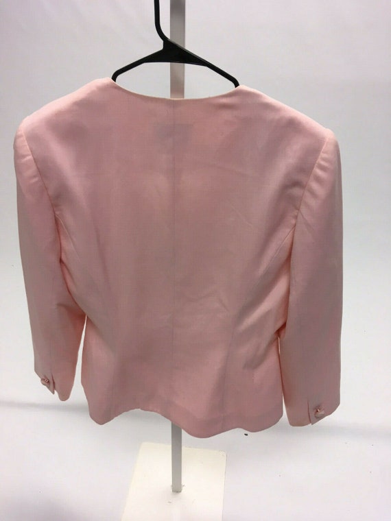 Vintage Morgan Miller Suit Jacket Size 12 Pink Cu… - image 6