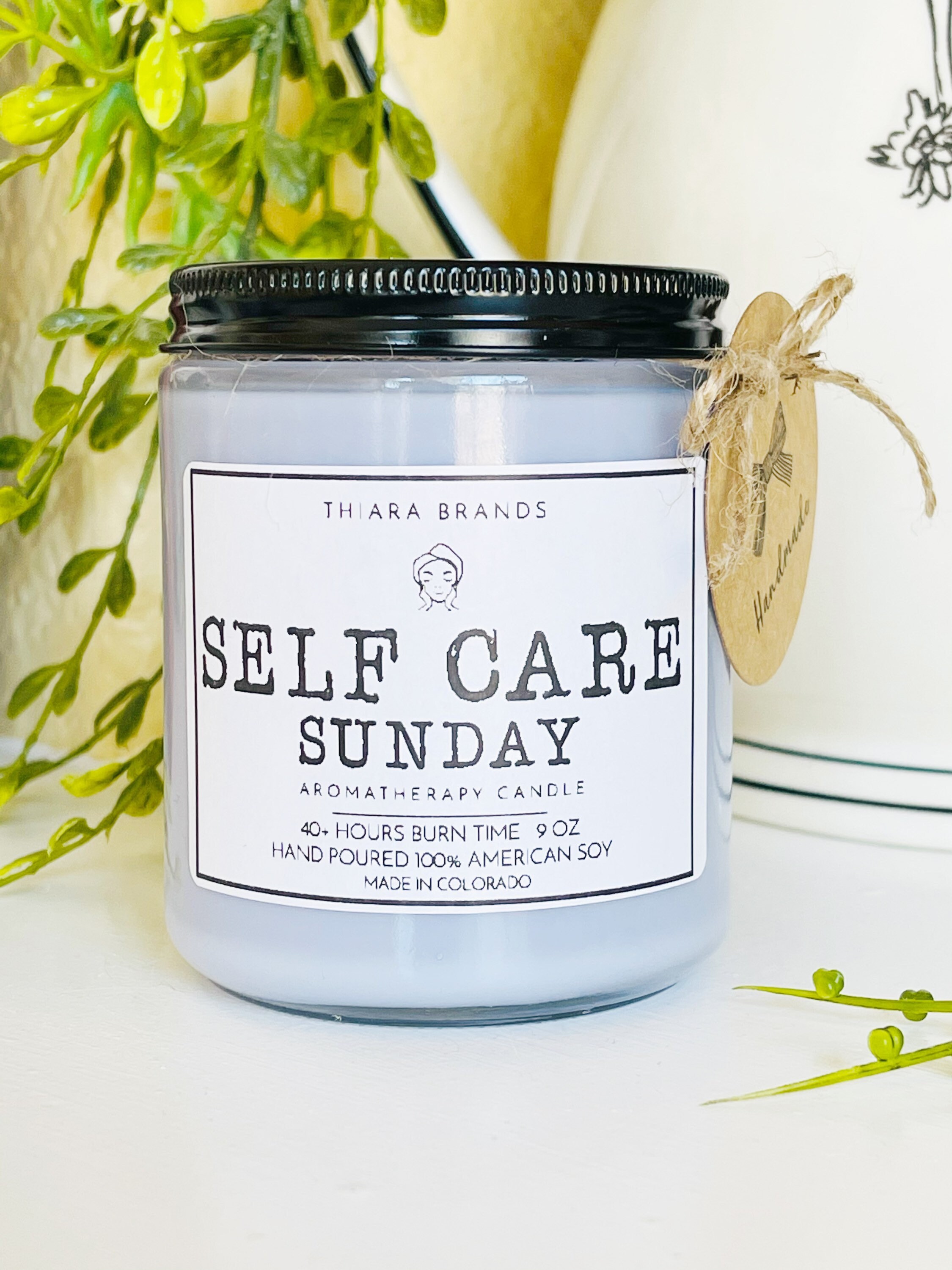 Self Care Sunday Candle 40 Hours Burn Time for 9oz 50 Hours Etsy
