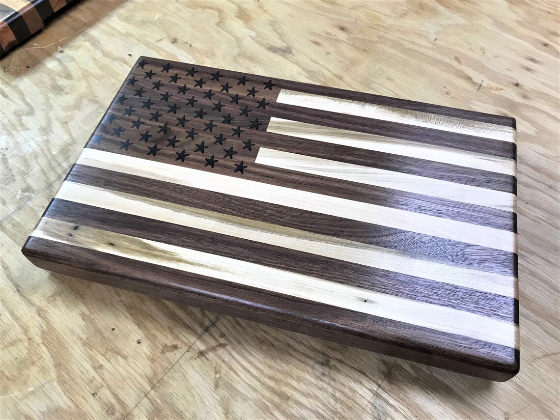 American Flag Cutting Board Etsy