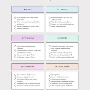 Ultimate Digital Cleaning Checklist - Printable