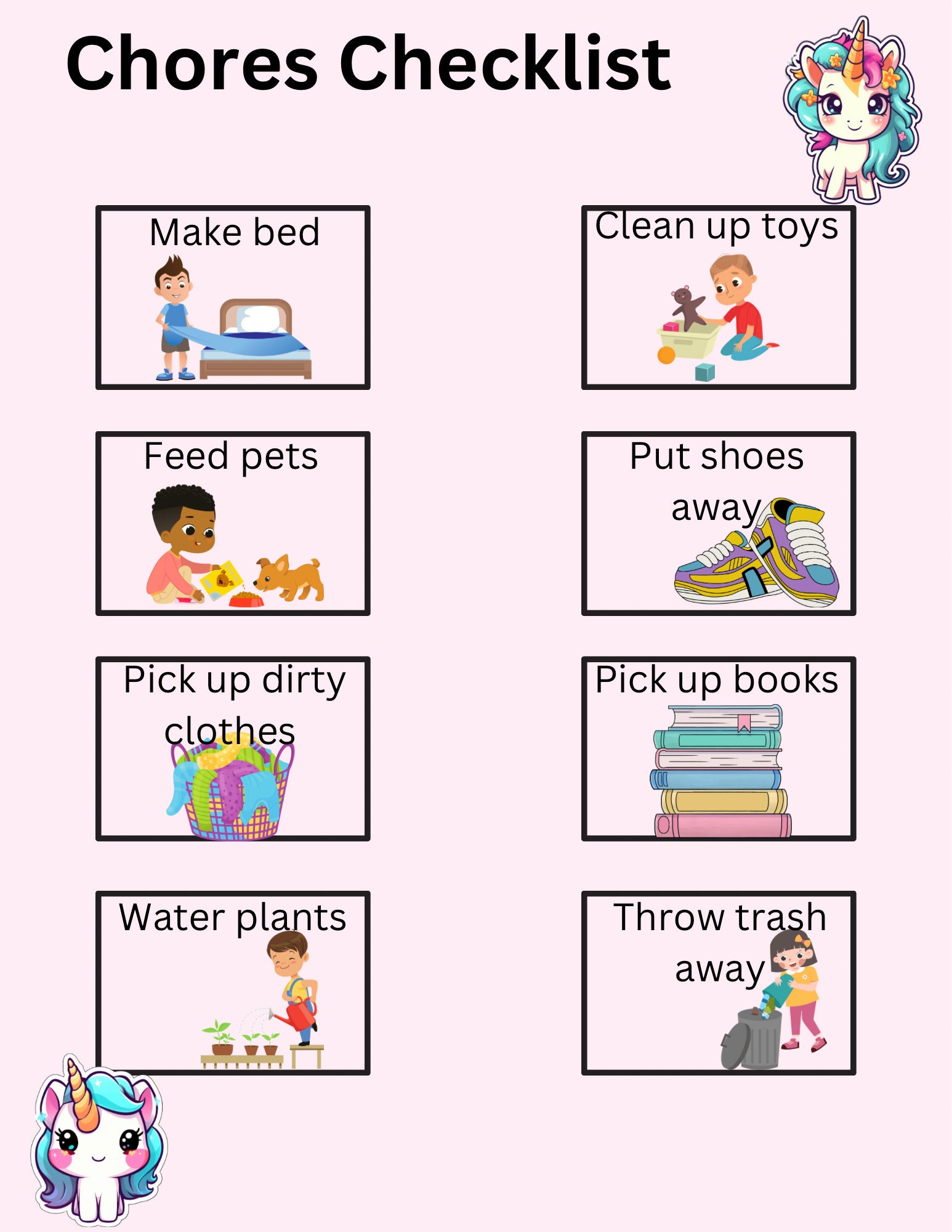 Editable Morning & Evening Routine Chart, Planning Toddler Bedtime