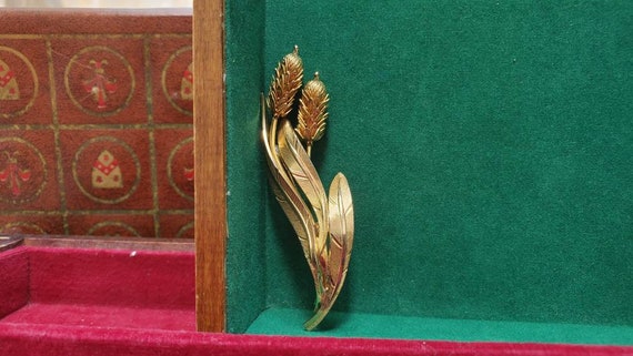 Articulated Wheat Brooch - image 1