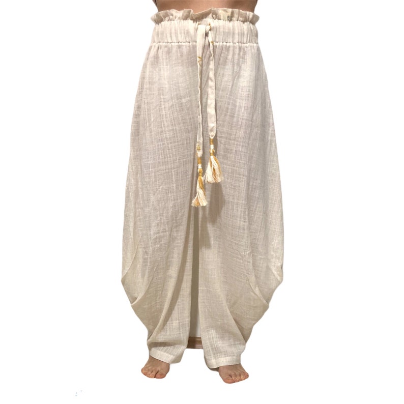 Hippie Harem Pants/ Women/ Harem / Slit/ African / Festival Clothing/ Boho/ Wide Leg/ Tall / Thailand/ Beach/ Yoga/ Loungewear/ Plus Size image 8