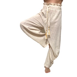 Hippie Harem Pants/ Women/ Harem / Slit/ African / Festival Clothing/ Boho/ Wide Leg/ Tall / Thailand/ Beach/ Yoga/ Loungewear/ Plus Size image 7