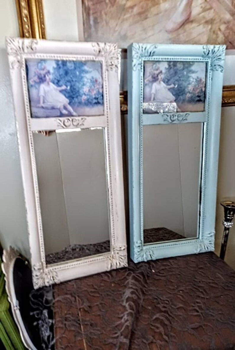 Vintage Mirror, Home Interior Mirror, Shabby and Chic Mirror, Rectangle