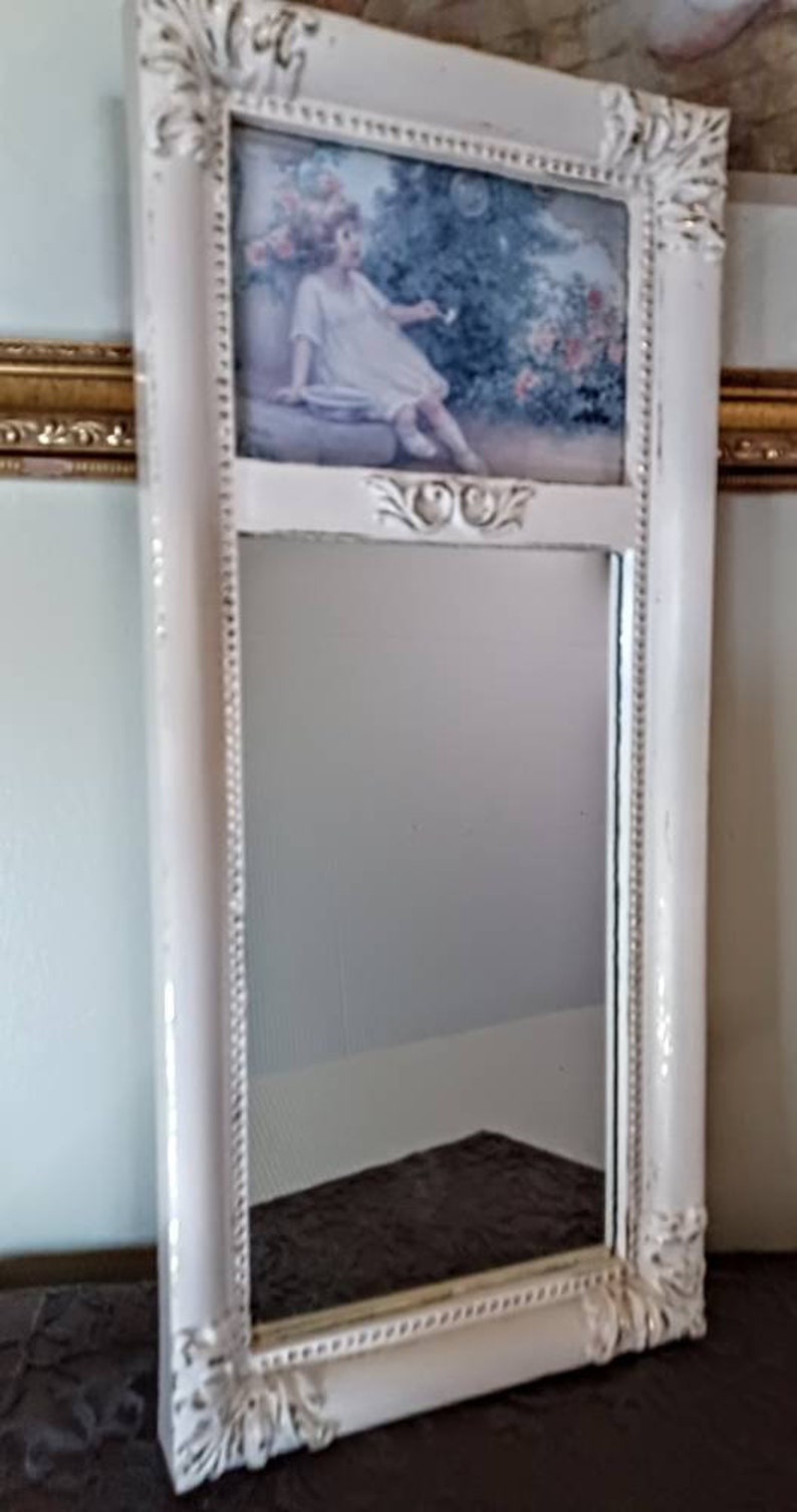 Vintage Mirror, Home Interior Mirror, Shabby and Chic Mirror, Rectangle