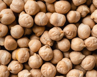 ヒヨコ豆の種、別名ひよこ豆、非遺伝子組み換え、伝統品種、開放受粉