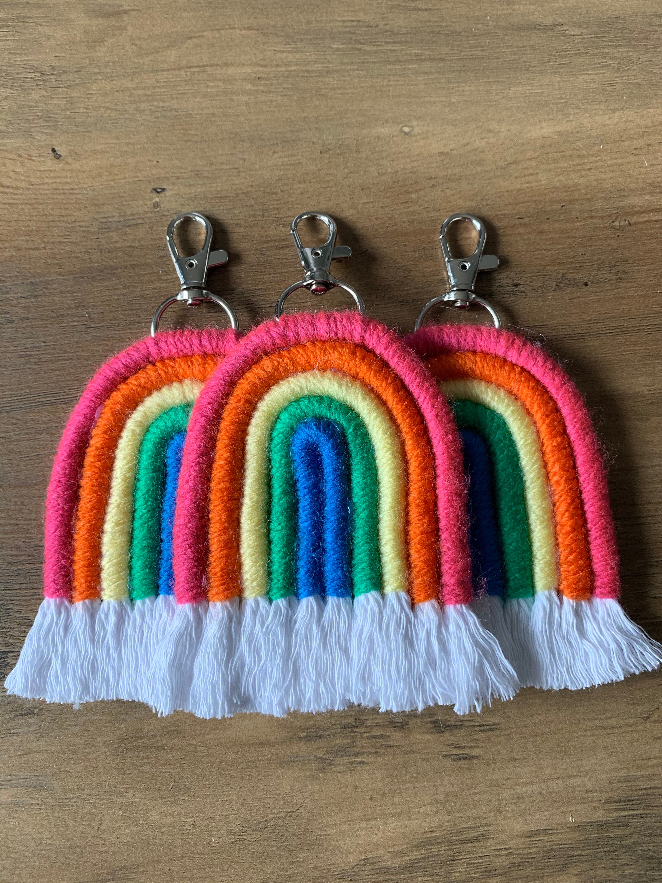 Rainbow Keychains Etsy UK