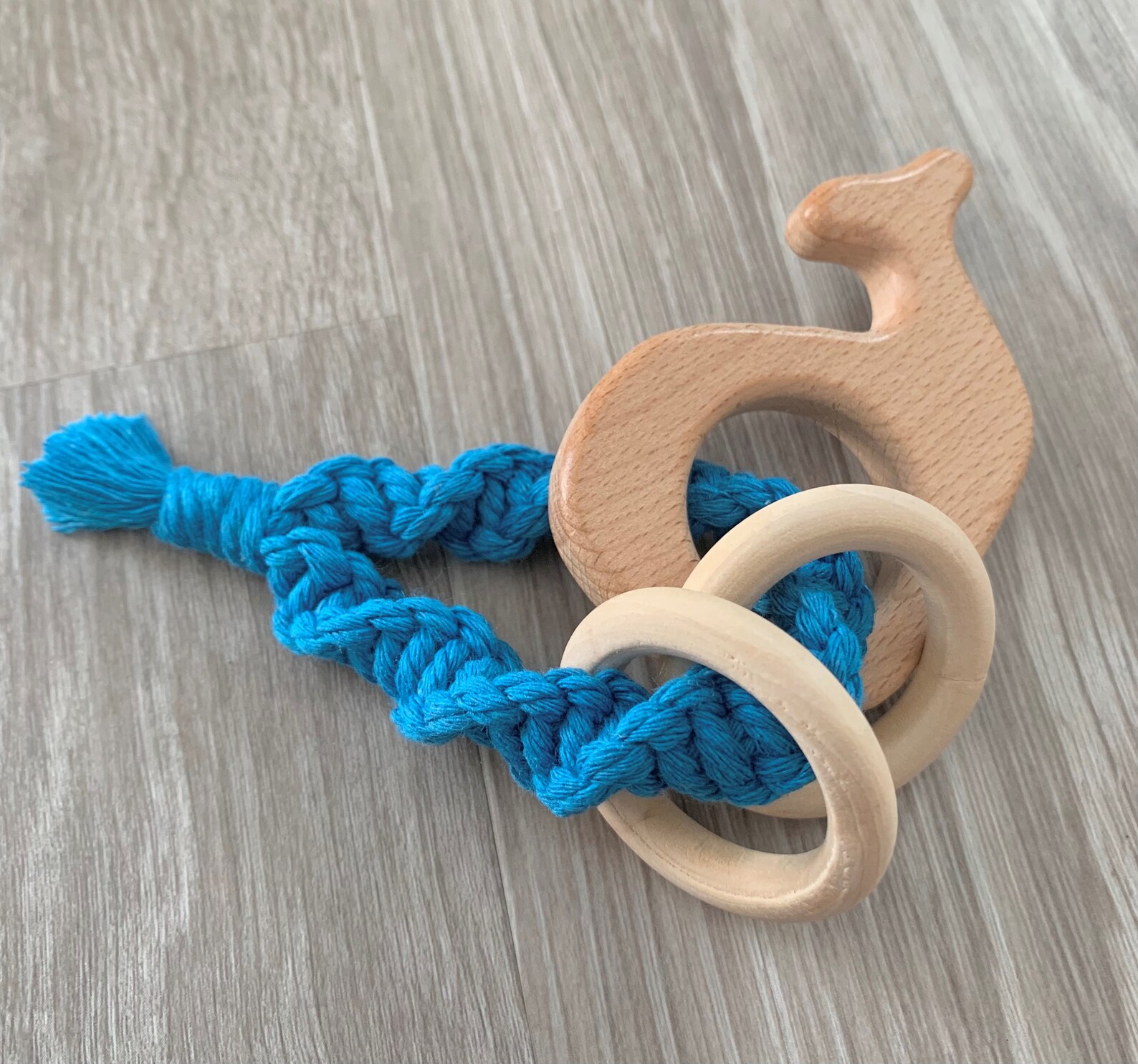 Blue Macrame Baby Bundle Gift Set Baby Shower Gift Gifts Etsy UK