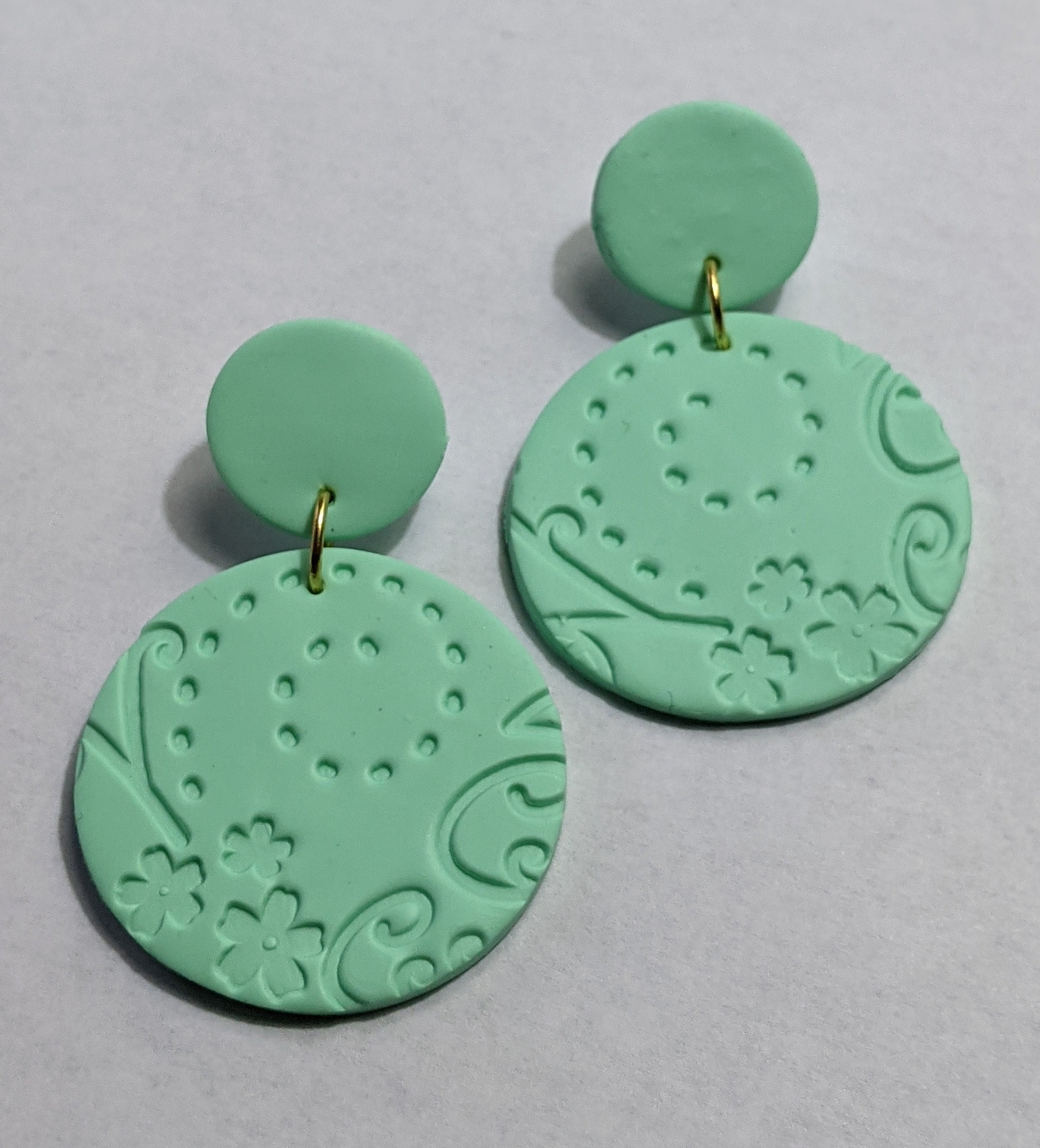 Mint Green Earrings Etsy