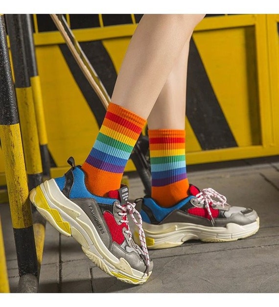 Rainbow Socks: Men's Rainbow Outfits