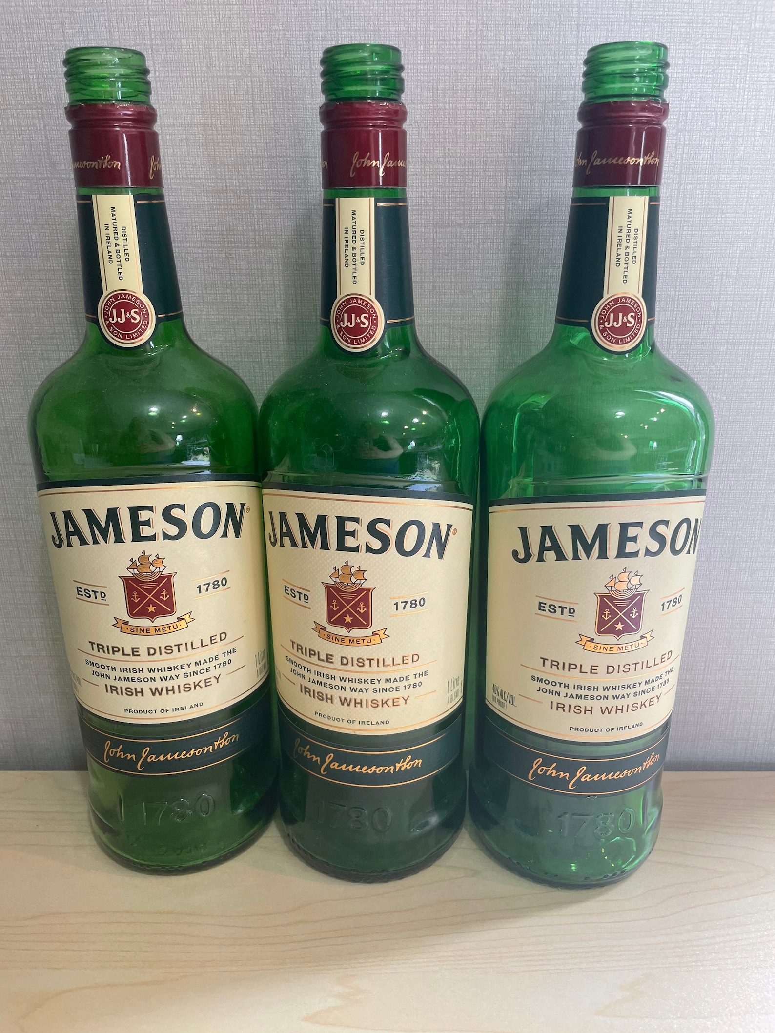 Empty Jameson 1 Liter Bottle Etsy