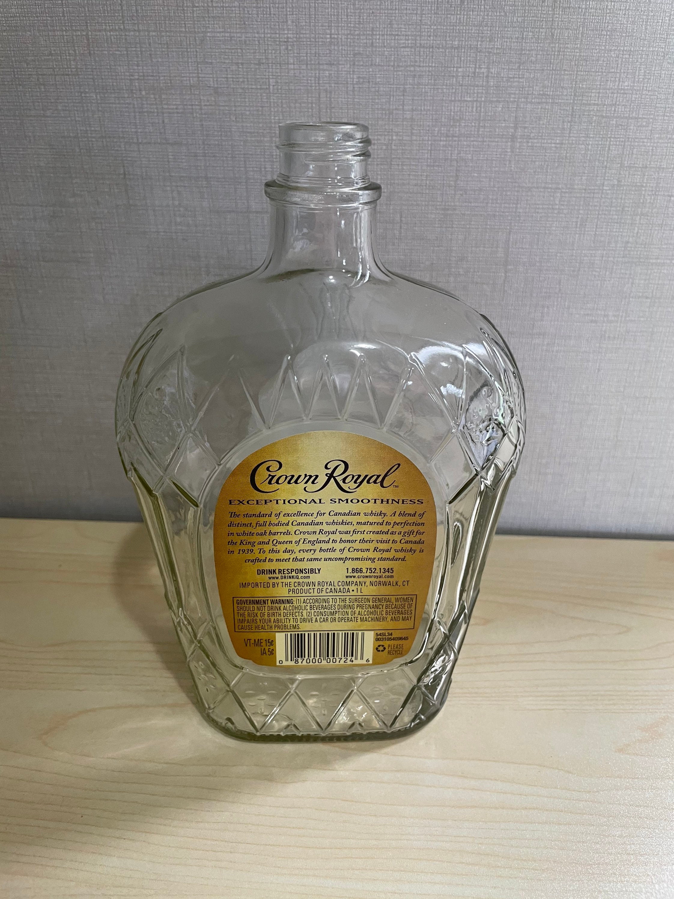 Empty Crown Royal 1 Liter Bottle Etsy