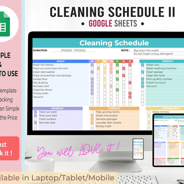 House Cleaning Checklist Etsy