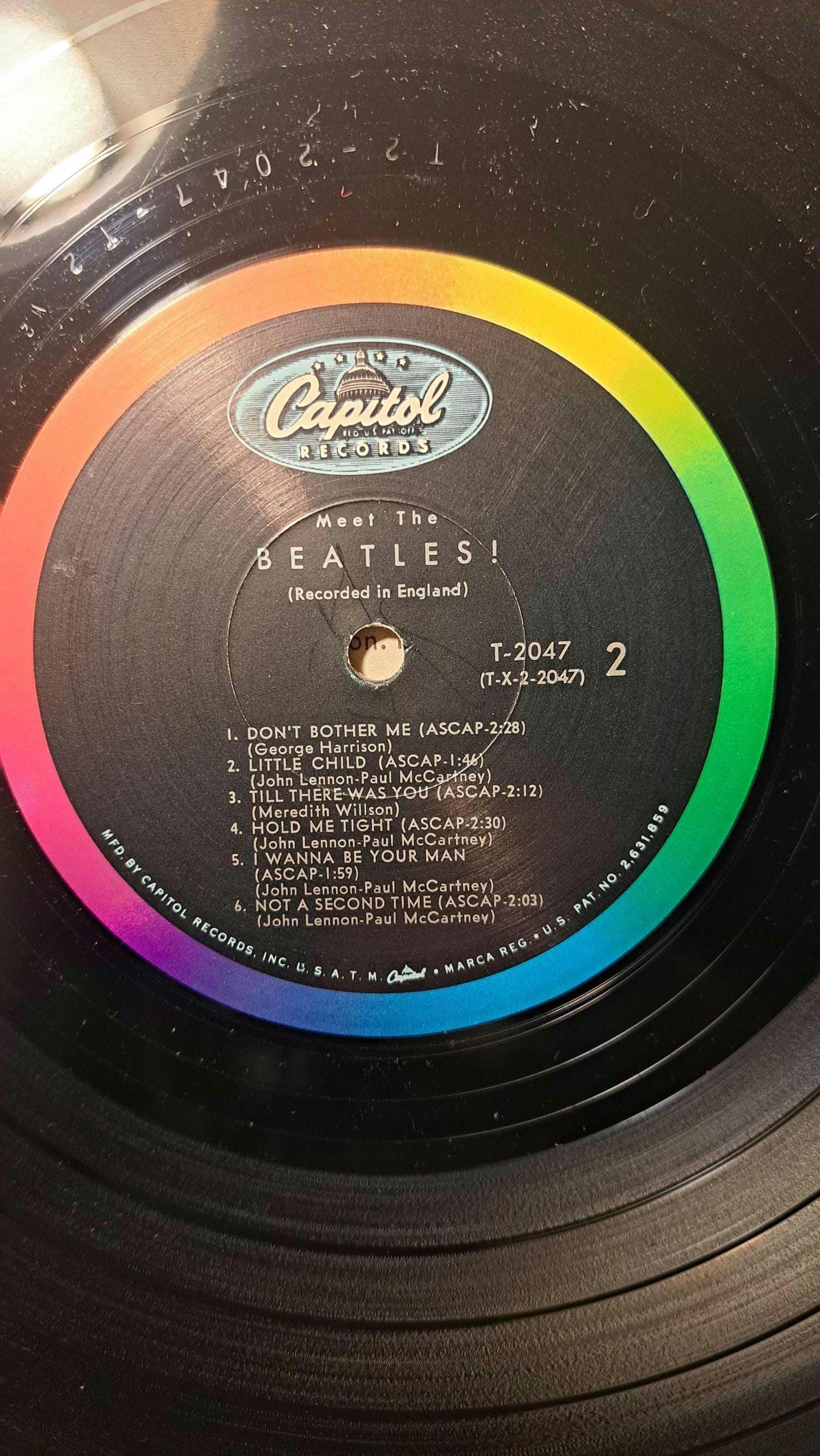 1964 Original Meet the Beatles US 1st Press Vinyl LP Capitol T