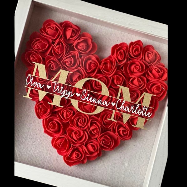 Heart Shadow Box Etsy