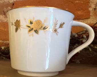 Vintage Noritake &quot;NINON&quot; Pattern #6609 Tea Cup – Elegant Floral Gold Rim – Collectible Fine China