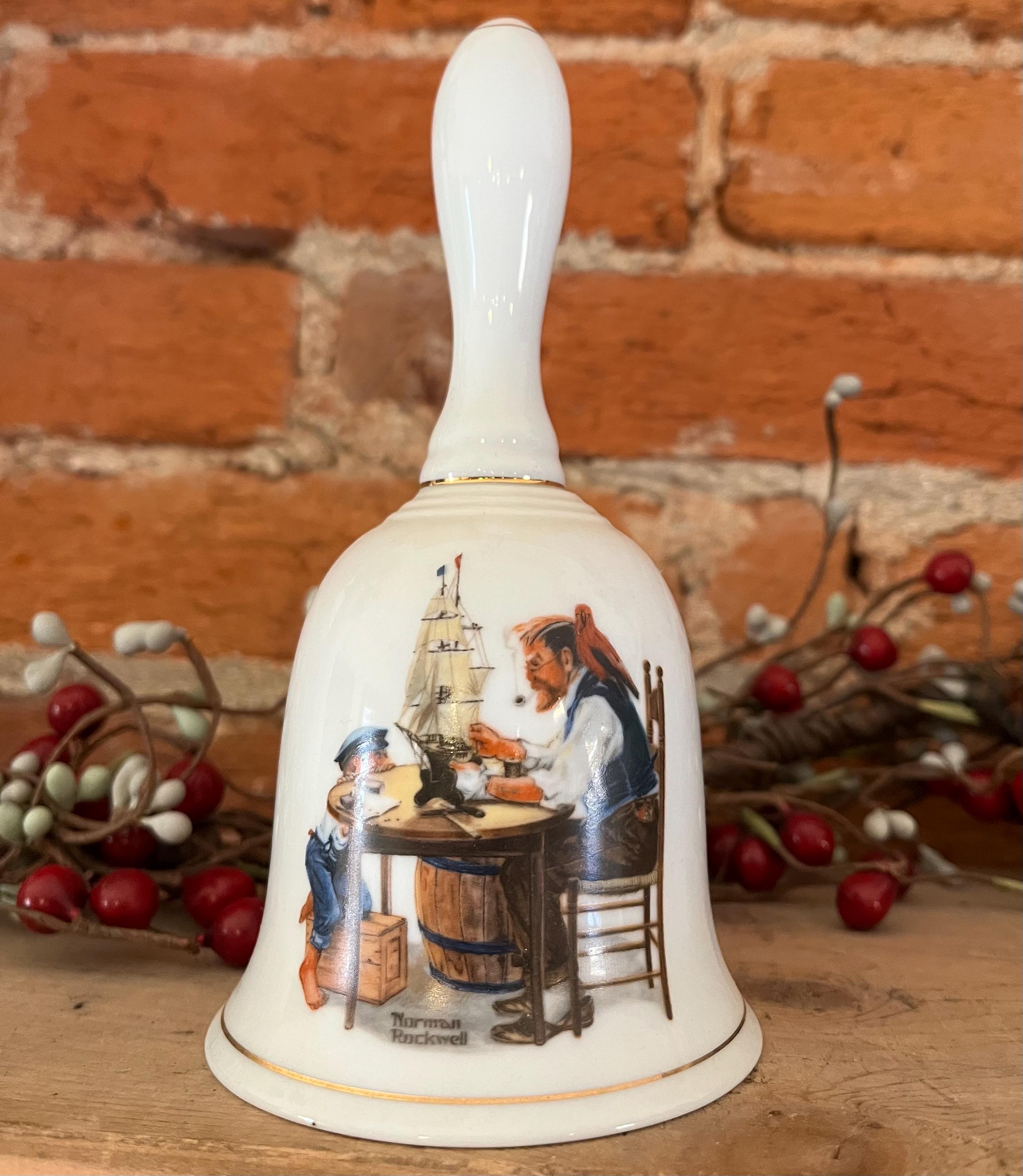 Norman Rockwell Collector's Bell – “for A Good Boy” (1985) – 24K