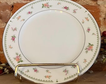 Platos llanos vintage Abingdon Rose - Juego de 6, fina porcelana fabricada en Japón.