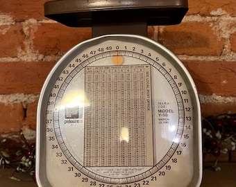 Vintage Pelouze Postal Scale | Model Y-50 | 50 lb Capacity | 1981 Industrial Decor