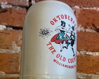 Vintage Oktoberfest The Old Country Williamsburg VA Made in Western Germany Stein Mug