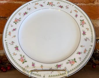 Platos de porcelana vintage de Abingdon – Juego de 5 piezas con diseño floral de rosas