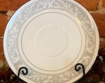 Vintage kejserligt porslinsfat – Whitney silverrulle, 15 cm