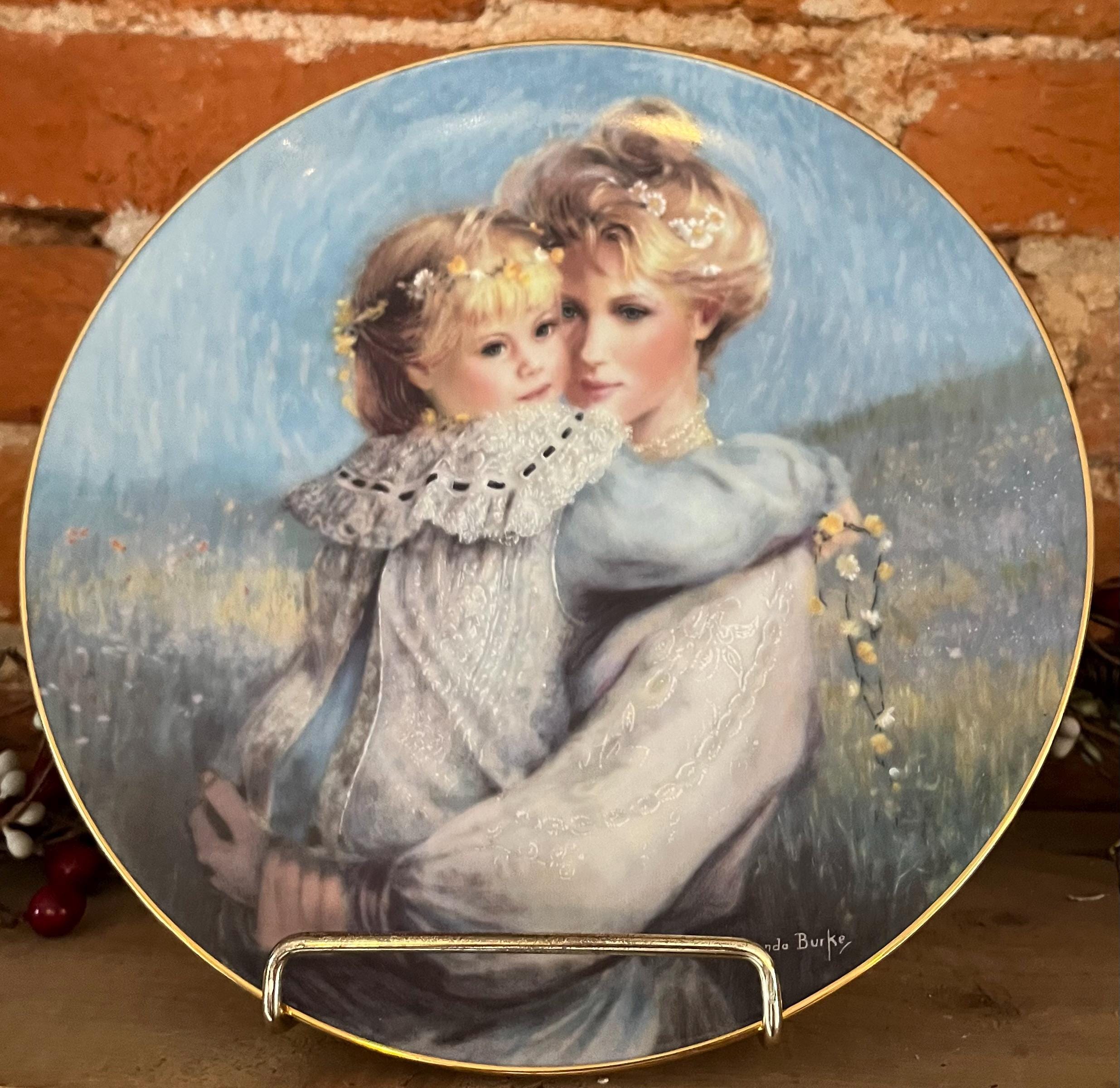 Vintage Mother Child Collector Plate Brenda Burke – Precious