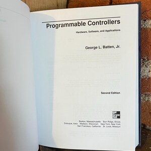 Programmerbara kontroller, andra upplagan, bok av George L. Batten Jr. 1994, industriell automation, PLC-teknikreferens bild 6