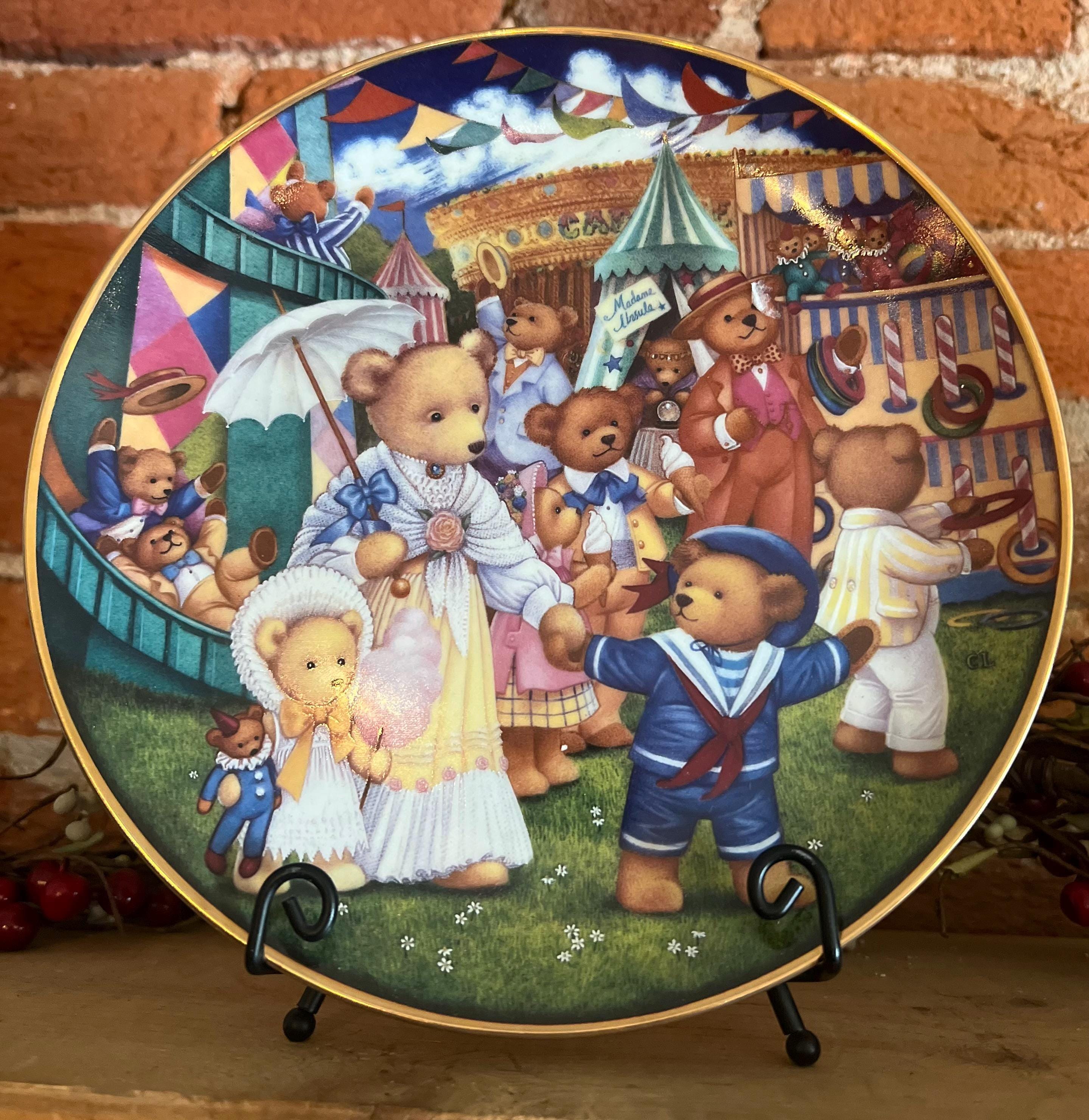 Franklin Mint Teddy Bear Fair Collector Plate | Carol Lawson