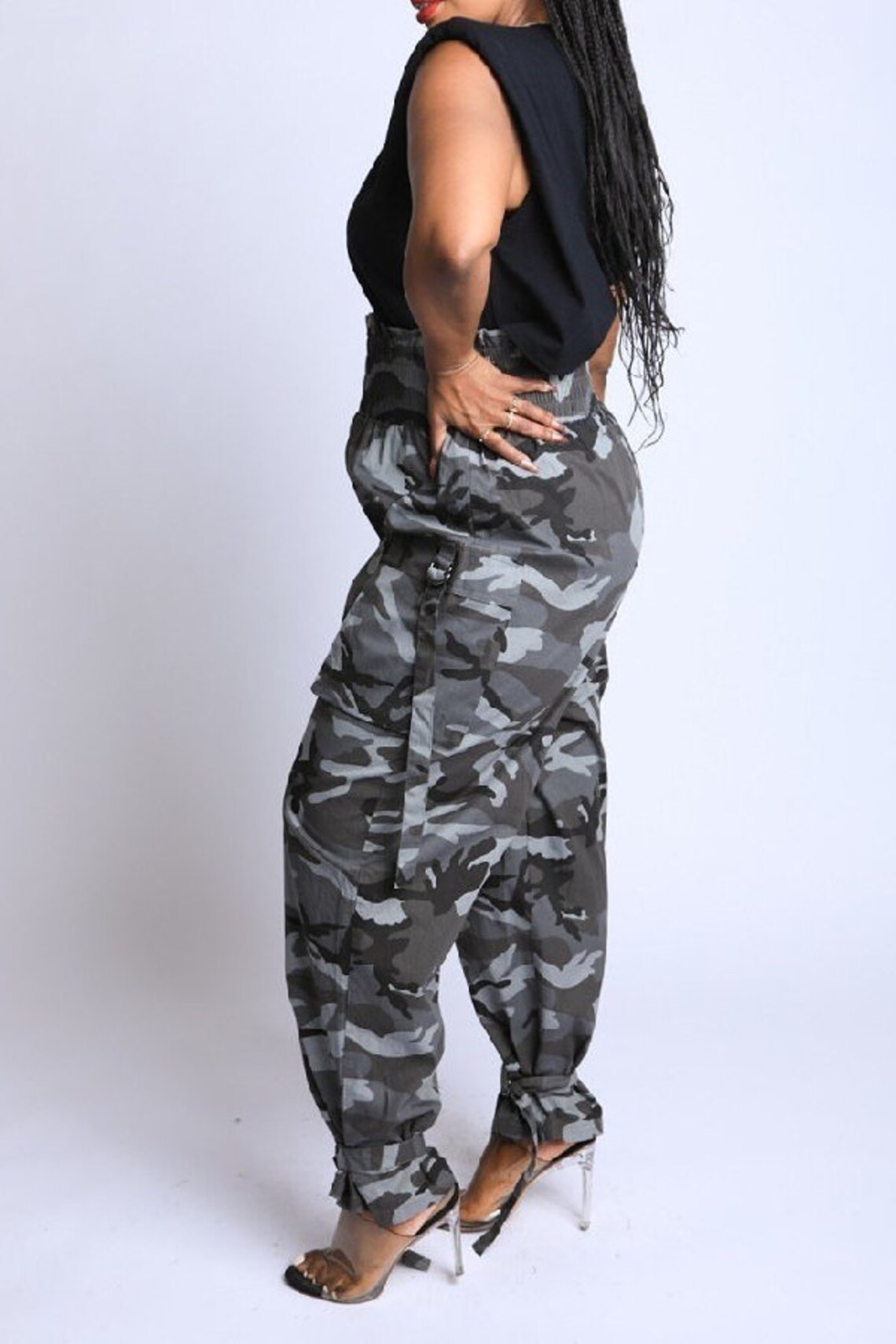 high waisted camo pants