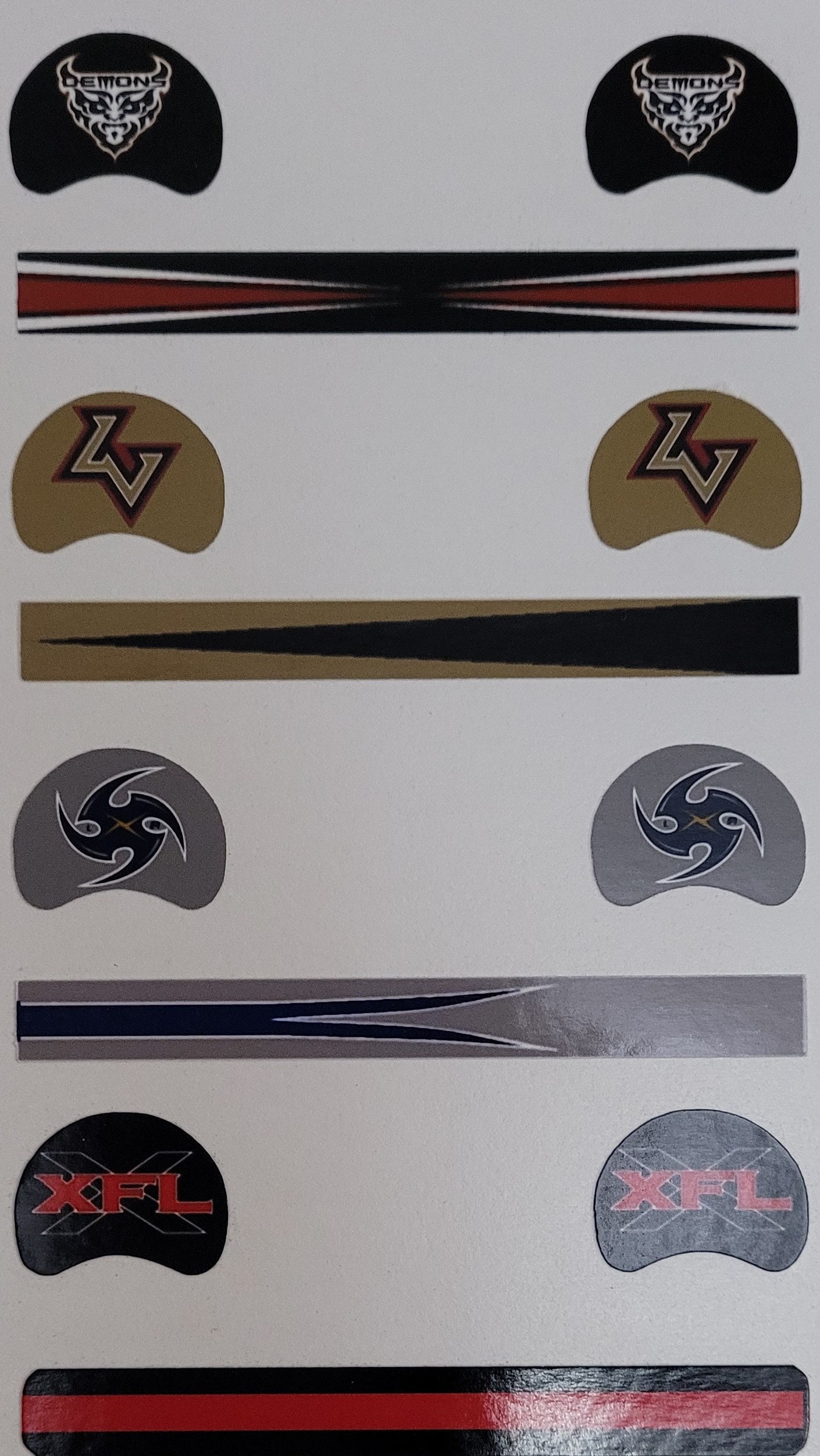 2001 XFL Custom Vintage Mini Gumball Helmet Decal Set - Etsy 2001 XFL Custom Vintage Mini Gumball Helmet Decal Set - Etsy