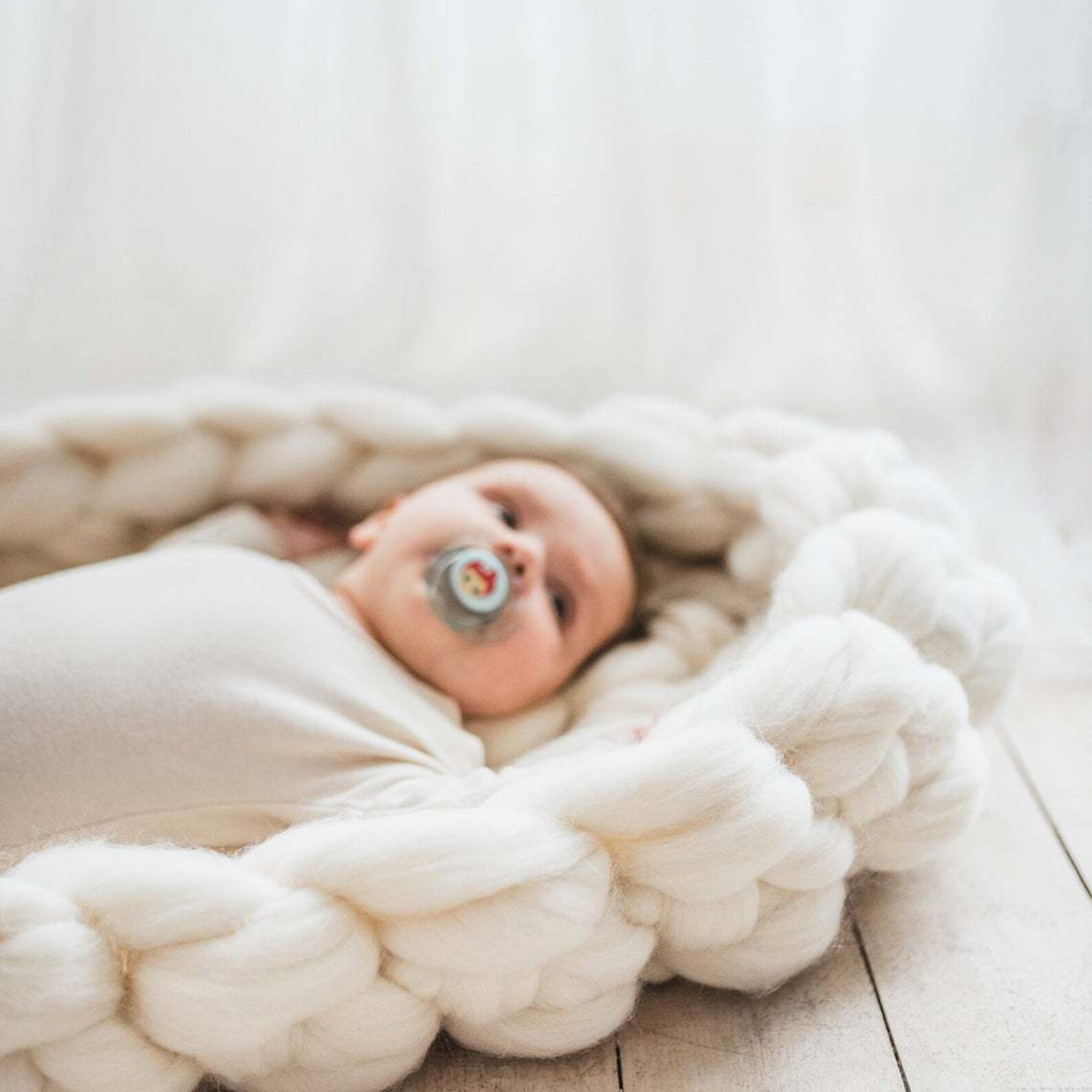 Handmade baby basketNewborn Baby BasketBaby BedHandknit Etsy