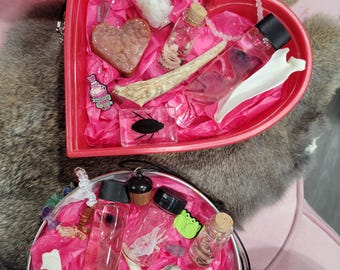 Valentine's Oddity Mystery Box: Nasse Probe, Knochen, Kristalle